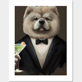 Chow Chow Suit Martini Posters and Art